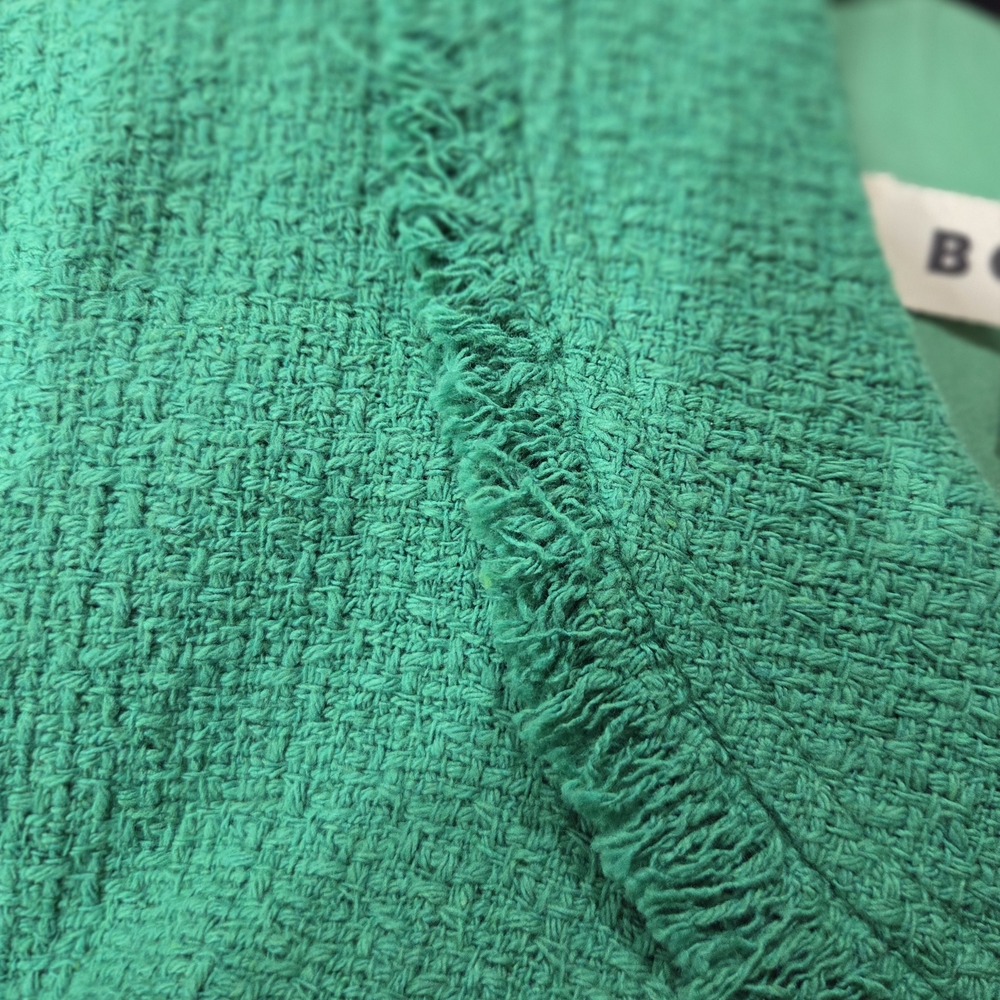 Boden Evita Cotton Shift Dress - Emerald Green - Size 14L - Picture 8 of 9